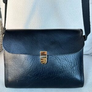 SOLD: Petrescu Factory Custom Black Leather Bag